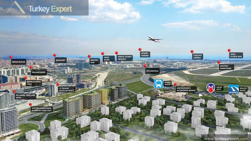 Residential apartment project in Istanbul, variety of flats for different tastes 1